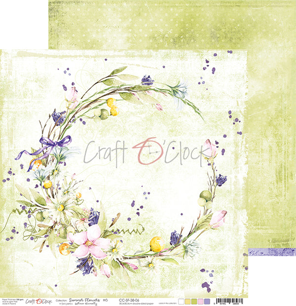 Summer Flowers #6 Double Sided 12 x 12