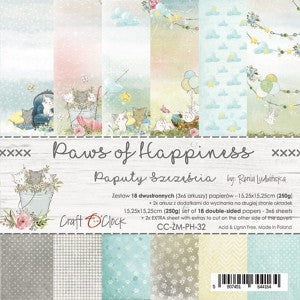 Paws of Happiness 6 x 6 Double Sided