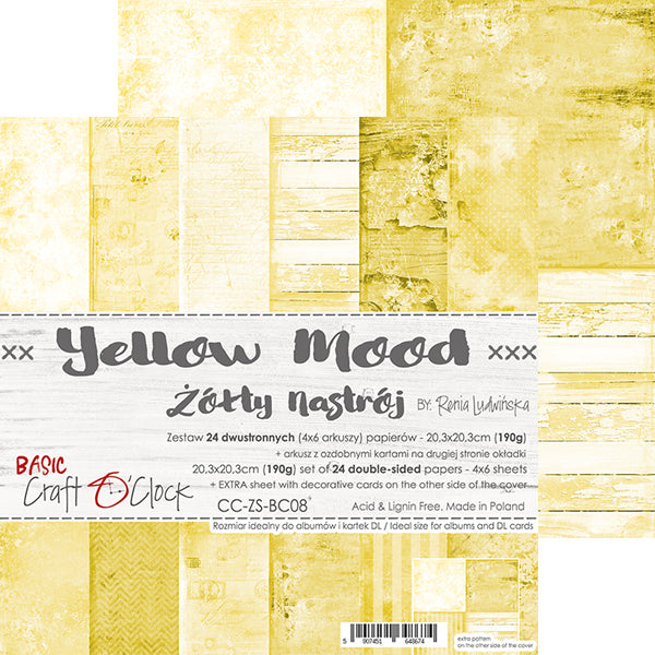 Basic Yellow Mood 8 x 8 Double Sided