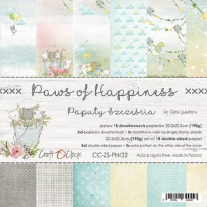 Paws of Happiness 8 x 8 Double Sided