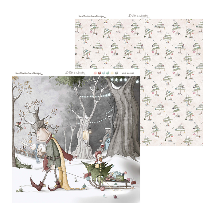 Christmas in the Forest 3 Double Sided 12 x 12