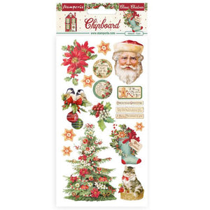 DFLCB36 Chipboard 15 x 30 Classic Christmas