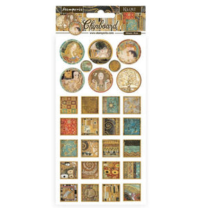 DFLCB45 Chipboard 15 x 30 Klimt Squares and Rounds
