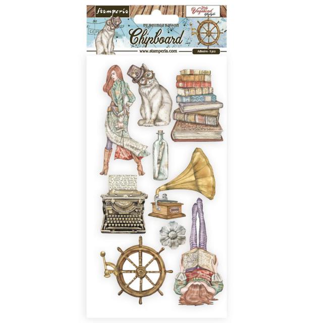 DFLCB46 Chipboard 15 x 30 Lady Vagabond Lifestyle Elements