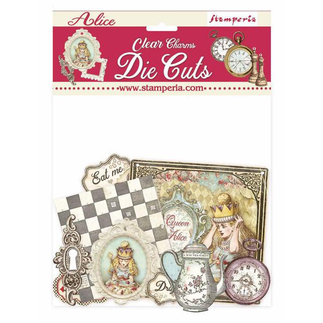 DFLDCP18 Die Cuts Clear Alice Charms