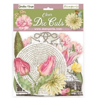 DFLDCP25 Die Cuts Clear Romantic Garden House