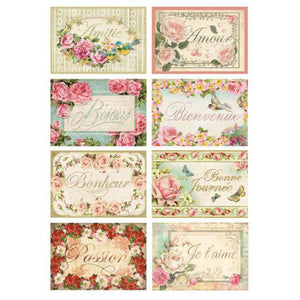 DFSA4073 Rice Paper A4 Tags with Words