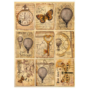 DFSA4240 Rice Paper A4 Mix Media Postcards
