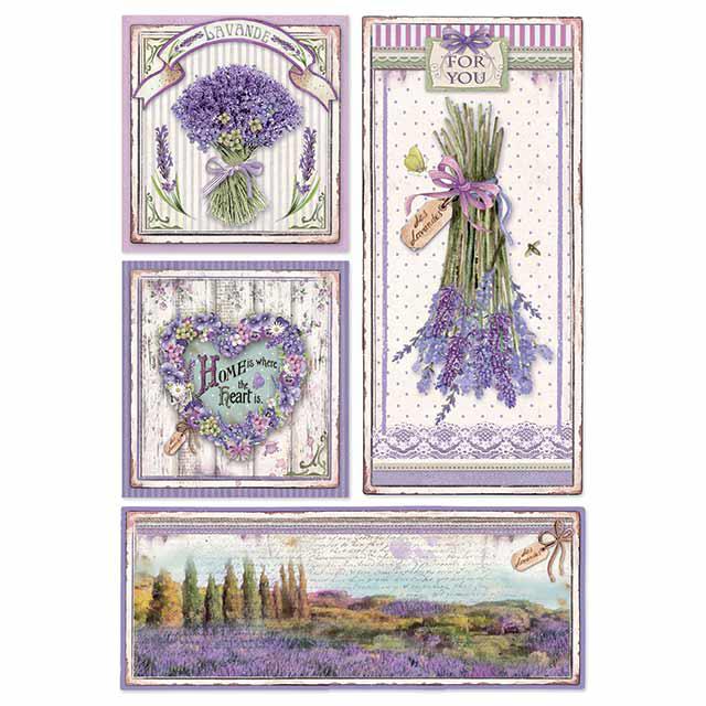 Stamperia Rice Paper Sheet A4-Bouquet, Provence