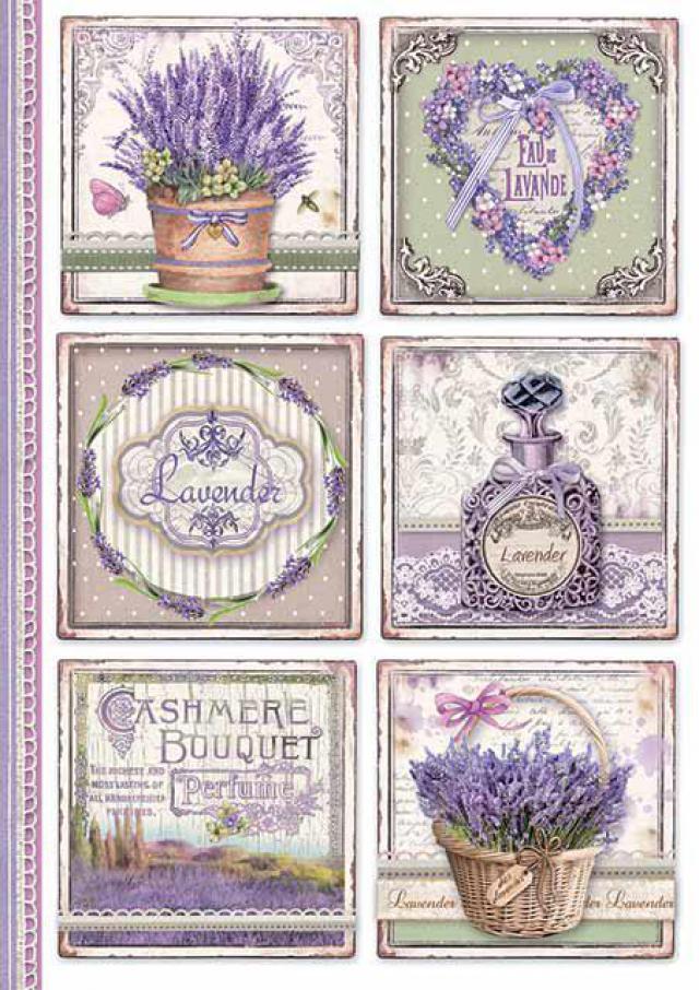 DFSA4366 Rice Paper A4 Provence Cards