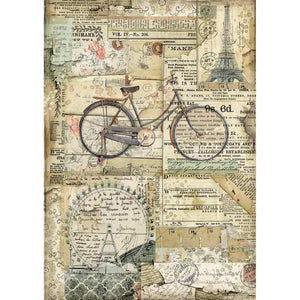 DFSA4458 Rice Paper A4 Bicycle