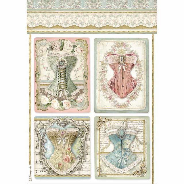 DFSA4487 Rice Paper A4 Corsets