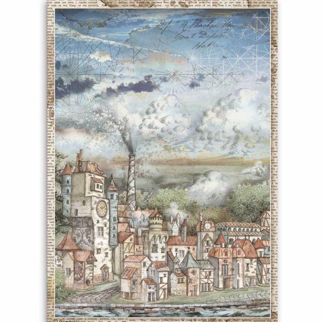 DFSA4514 Rice Paper A4 Sir Vagabond Cityscape