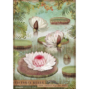 DFSA4529 Rice Paper A4 Amazonia Water Lily