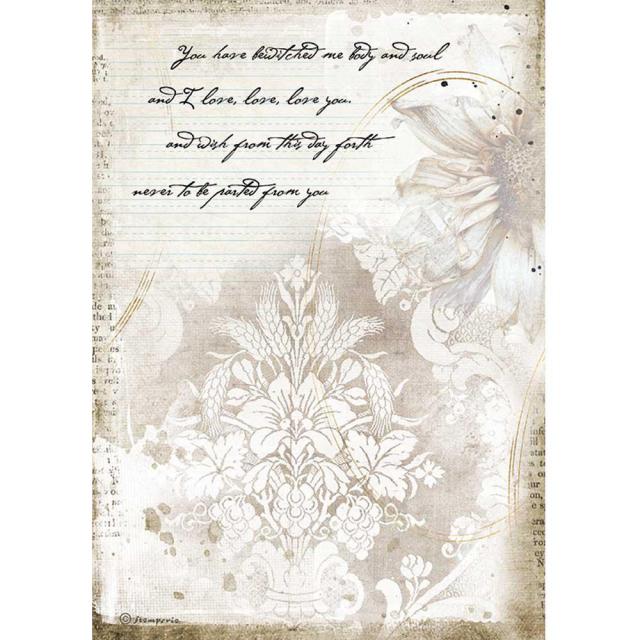 DFSA4554 Rice Paper A4 Romantic Journal Manuscripts