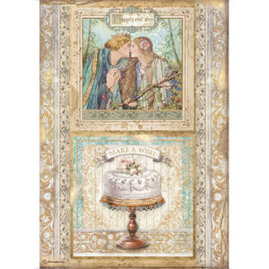 DFSA4573 Rice Paper A4 Sleeping Beauty Cake Frame