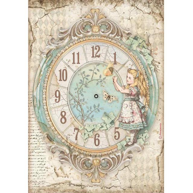 DFSA4602 Rice Paper A4 Alice Clock