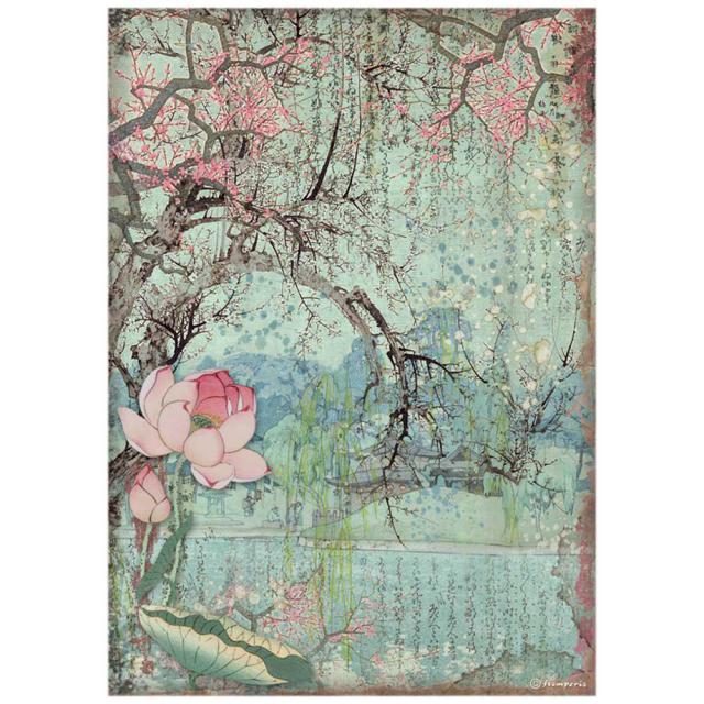 DFSA4607 Rice Paper A4 Sir Vagabond in Japan Oriental Tree