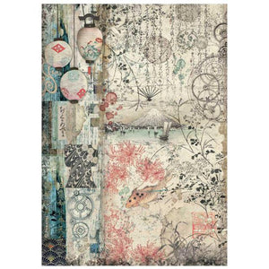 DFSA4611 Rice Paper A4 Sir Vagabond in Japan Lamps
