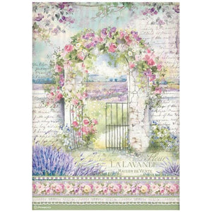 DFSA4672 Rice Paper A4 Provence Arch