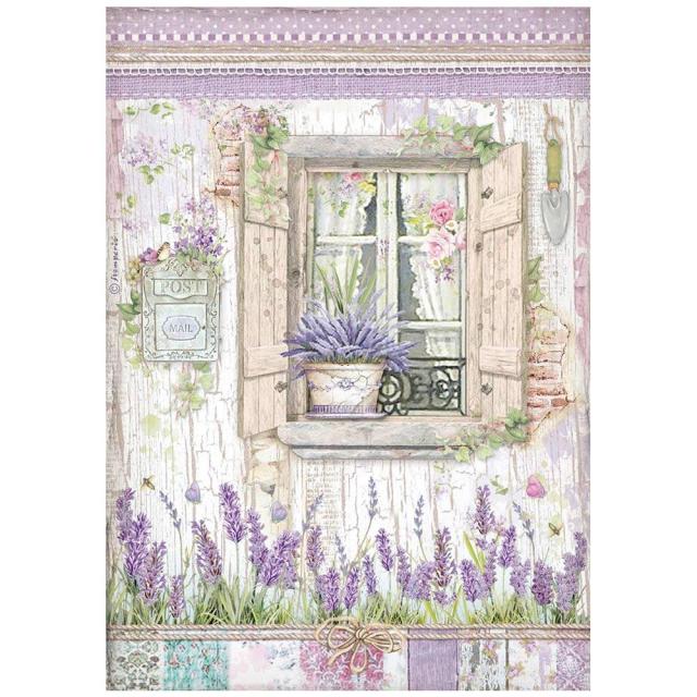 DFSA4673 Rice Paper A4 Provence Window