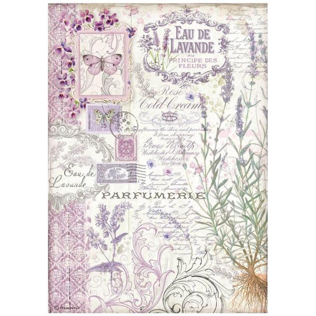 DFSA4674 Rice Paper A4 Provence Eau de Lavande