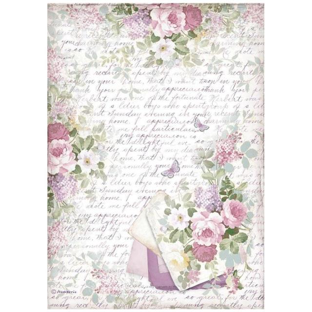 DFSA4675 Rice Paper A4 Provence Bouquet