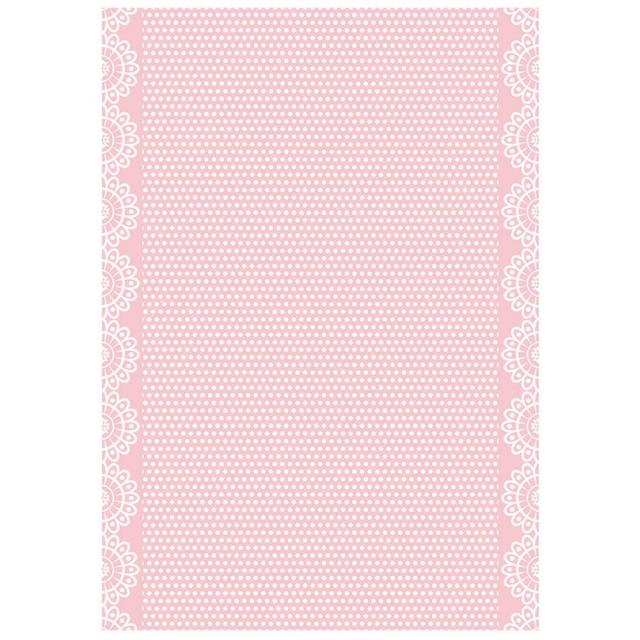 DFSA4683 Rice Paper A4  DayDream Texture Pink