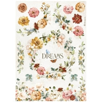 DFSA4693 Rice Paper A4 Romantic Garden of Promises Dreams