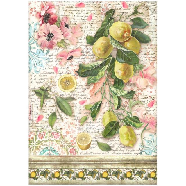 DFSA4741 Rice Paper A4 Blue Dream Lemons