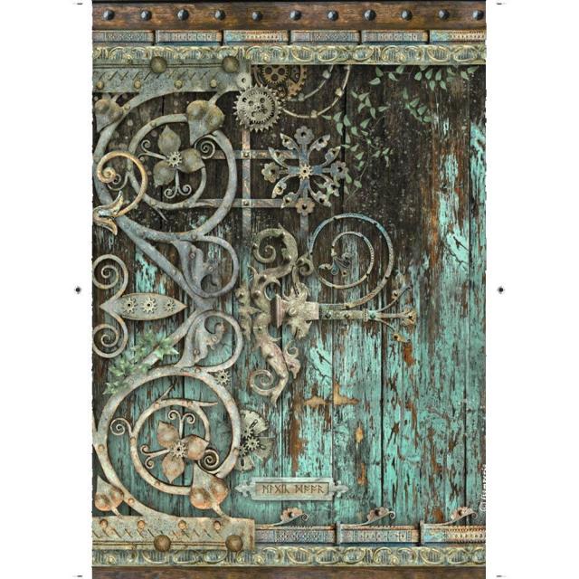DFSA4749 Rice Paper A4 Magic Forest Metal Decorations