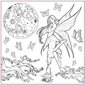 DFTM18 Silhouette Art Napkin 50x50 cm Fairy