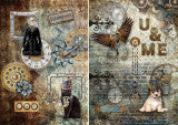 DQRP-0346 Rice Paper A4 Steampunk Pets 2