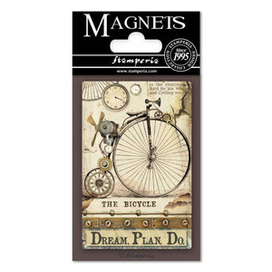 EMAG006 Magnet 8x5.5 cm Voyages Fantastiques Bicycle
