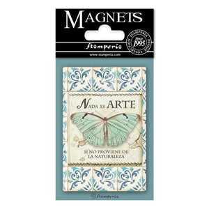 EMAG007 Magnet 8x5.5 cm Azulejos Butterfly