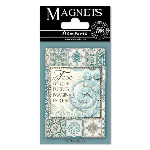 EMAG008 Magnet 8x5.5 cm Azulejos Writings