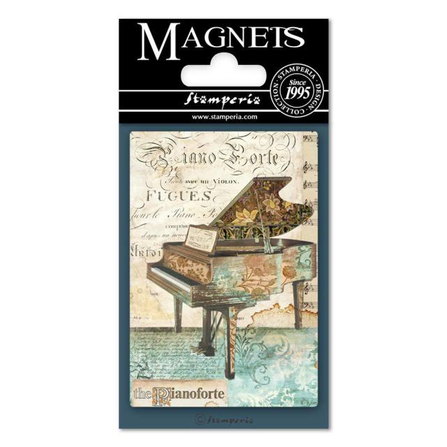 EMAG010 Magnet 8x5.5 cm Music Piano