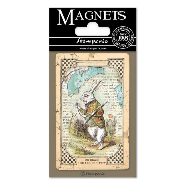 EMAG014 Magnet 8x5.5 cm White Rabbit