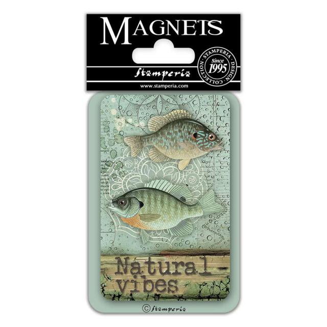 EMAG019 Magnet 8x5.5 cm Forest Fish
