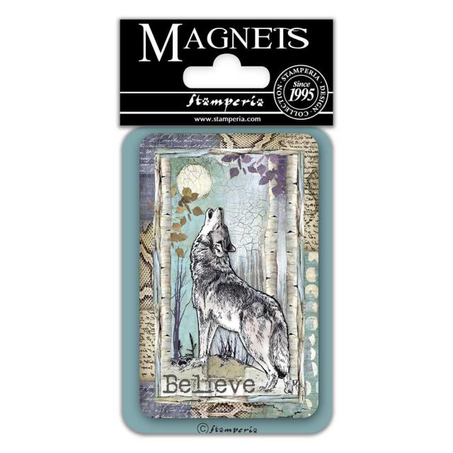 EMAG026 Magnet 8x5.5 cm Cosmos Wolf