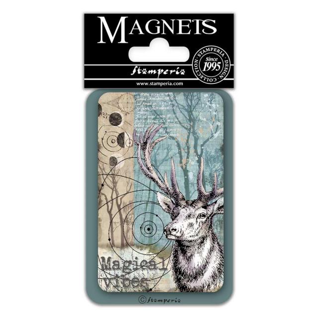 EMAG027 Magnet 8x5.5 cm Cosmos Deer