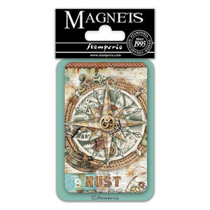 EMAG045 Magnet 8x5.5 cm Sea World Compass
