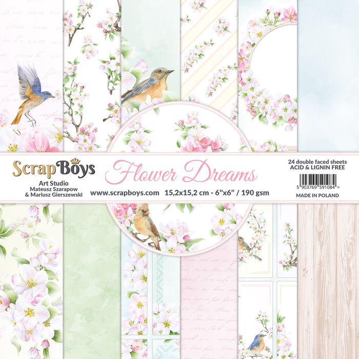 Flower Dreams 6x6 Double Sided Pad
