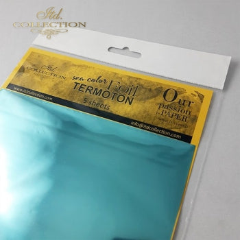 Pearl Foil Sheets ITD 6 x 6 5 sheets per pk Sea Color