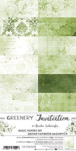 Greenery Invitation Basic Papers Set  6 x 12