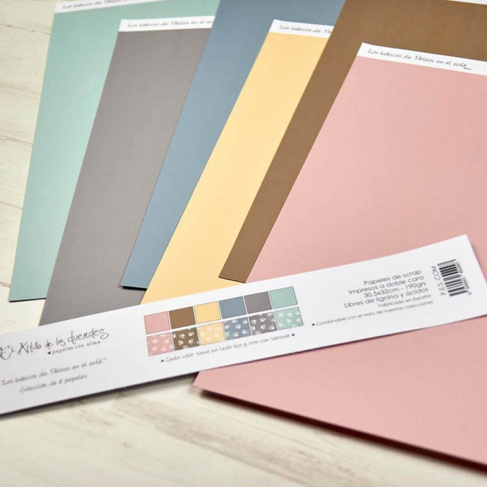 Hairs on the Sofa Basic Colors Set 12 x 12 Double Sided Pad