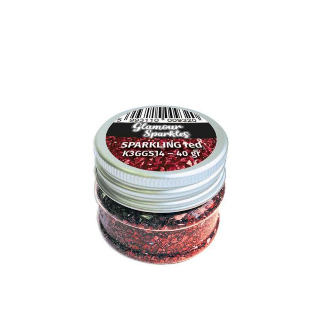 K3GGS14 Glamour Sparkles 40gr Red