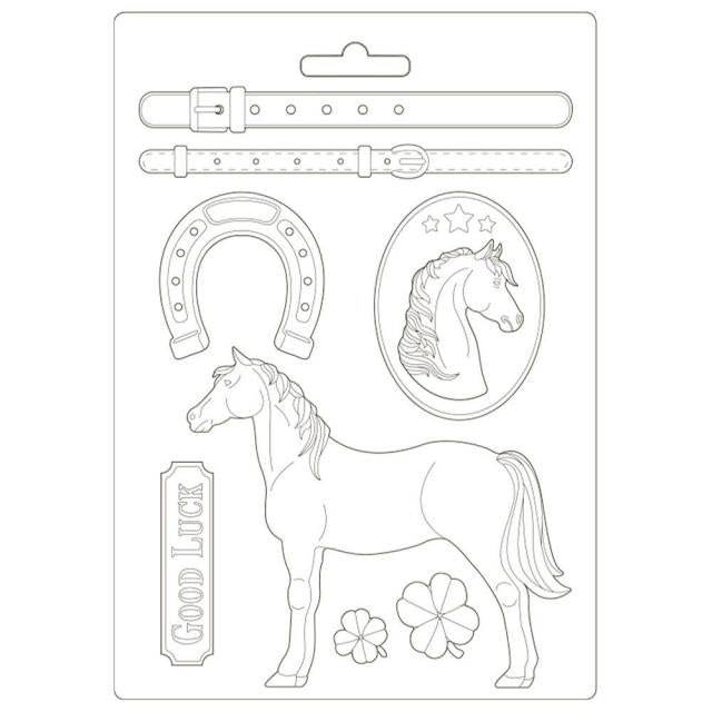 K3PTA4500 Soft Maxi Mold Romantic Horses