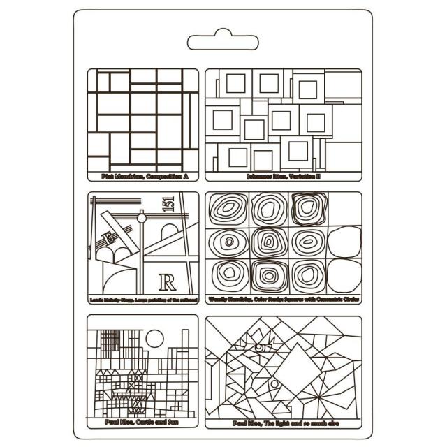 K3PTA4543 Soft Maxi Mold Bauhaus Squares