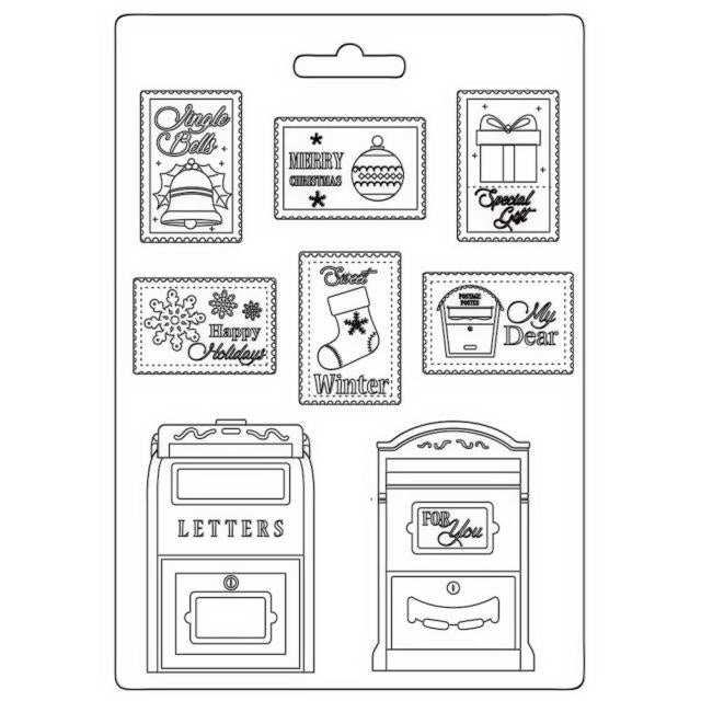 K3PTA5634 Soft Mold A5 Letter and Stamps